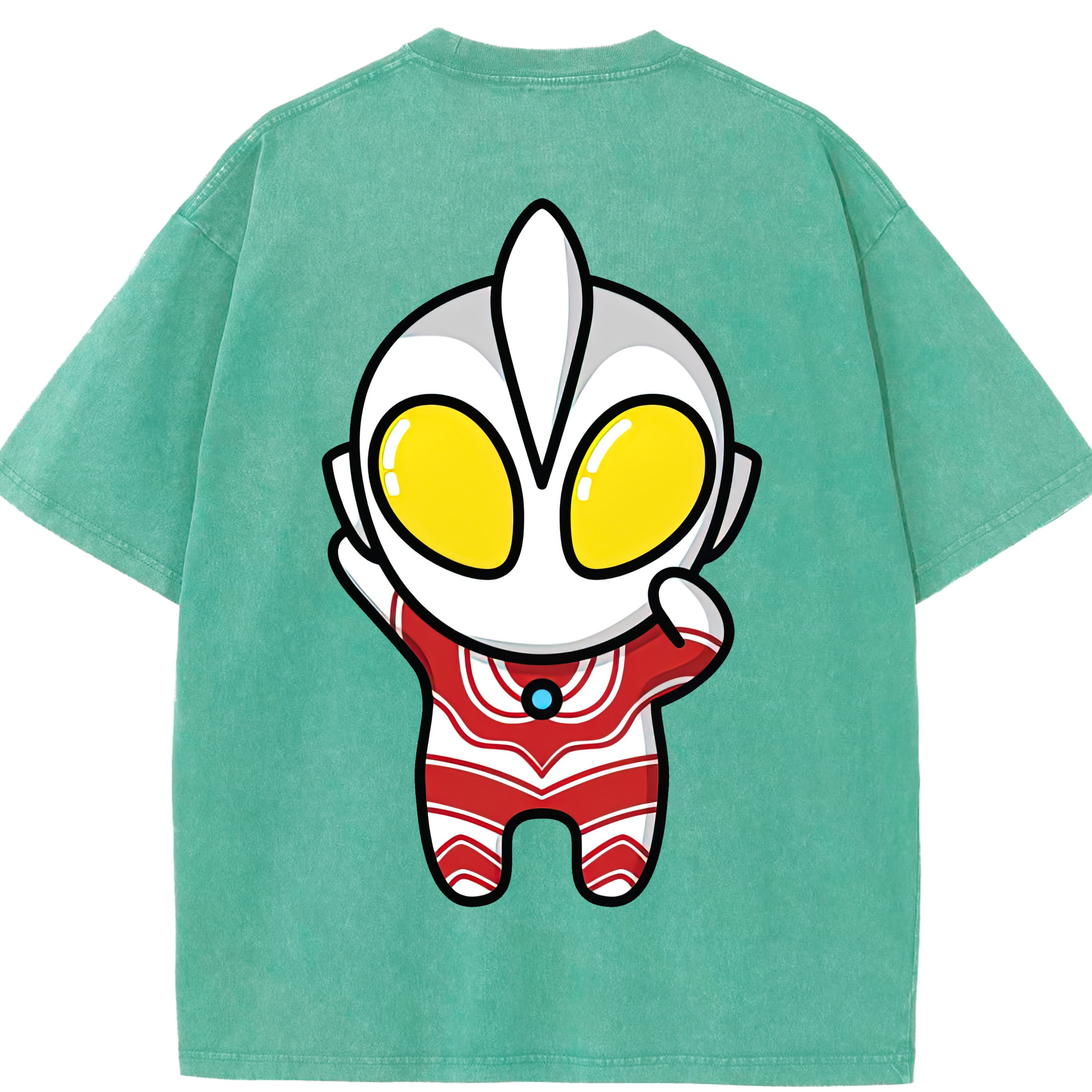 （画像用） ウルトラマン Ultraman 綿100% ヴィンテージ風 半袖Tシャツ（背面プリント）
